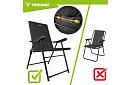 Skládací kempingové křeslo s područkami -  2 kusy