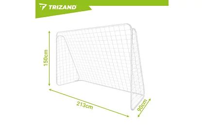 Kovová fotbalová branka 213x150x90 cm