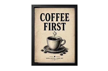Coffee First – obraz - Káva na prvním místě 01