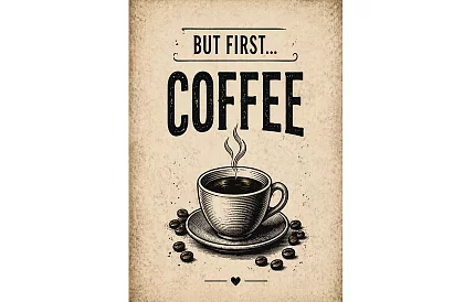 But firs coffee - obraz - Nejprve káva, pak všechno ostatní 02