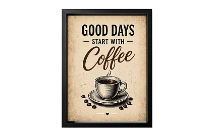 Good Days - obraz - Dobré dny začínají kávou 03