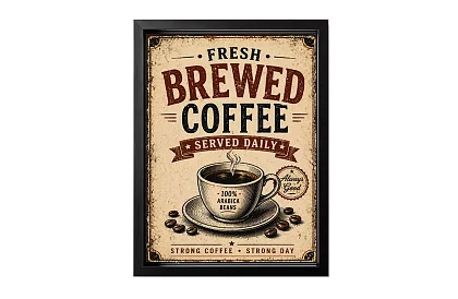 Fresh coffee - obraz - Čerstvá káva každý den 08