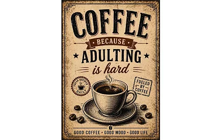 Coffee adulting - obraz - Káva pro náročný život 09
