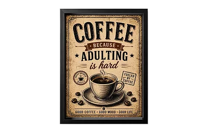 Coffee adulting - obraz - Káva pro náročný život 09
