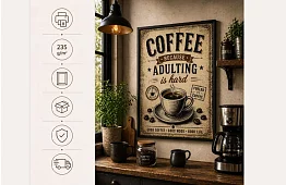 Coffee adulting - obraz - Káva pro náročný život 09