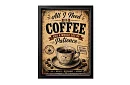 Need coffee - obraz - Káva a trpělivost v retro stylu 10