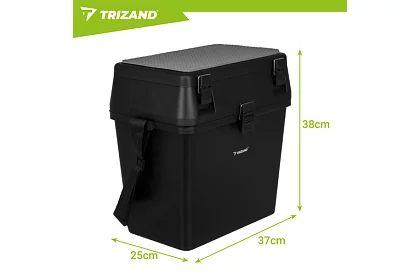 Rybářský box 2 v 1 – 38 × 34 × 21 cm organizér a židlička