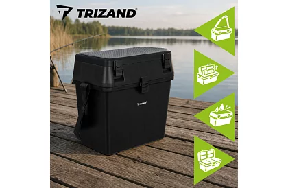 Rybářský box 2 v 1 – 38 × 34 × 21 cm organizér a židlička