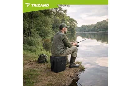 Rybářský box 2 v 1 – 38 × 34 × 21 cm organizér a židlička