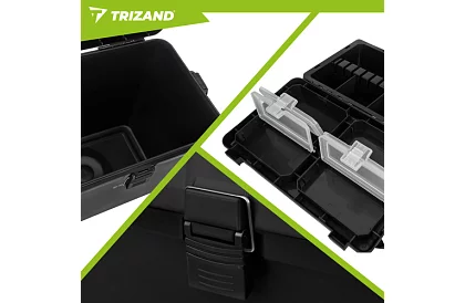 Rybářský box 2 v 1 – 38 × 34 × 21 cm organizér a židlička