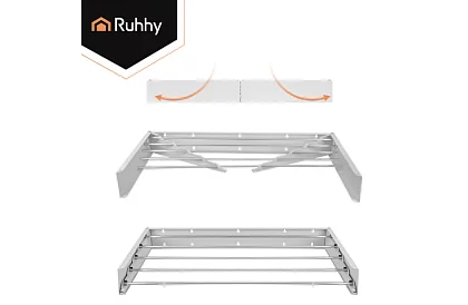 Nástěnný skládací sušák prádla 80 cm