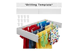 Nástěnný skládací sušák prádla 80 cm