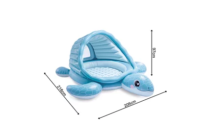 Nafukovací bazén se stříškou 218 × 206 × 97 cm Turtle Cove Playland, I48677NP