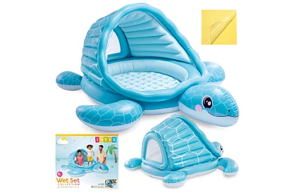 Nafukovací bazén se stříškou 218 × 206 × 97 cm Turtle Cove Playland, I48677NP