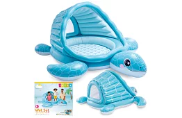 Nafukovací bazén se stříškou 218 × 206 × 97 cm Turtle Cove Playland, I48677NP