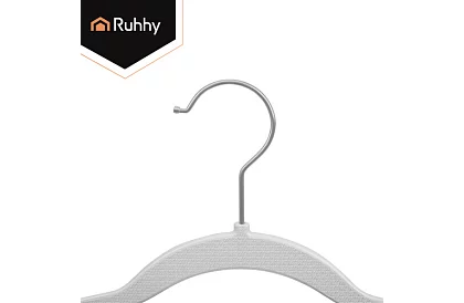 Protiskluzová šedá ramínka na oblečení 20 ks