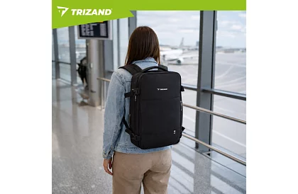 Cestovní příruční zavazadlo 40 × 20 × 25 cm – černý batoh s USB