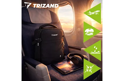 Cestovní příruční zavazadlo 40 × 20 × 25 cm – černý batoh s USB