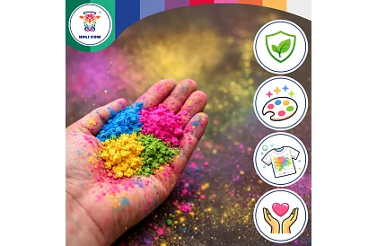 Sada barevných prášků Holi Powder 10×100 g