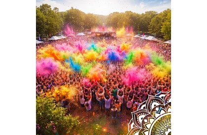 Sada barevných prášků Holi Powder 10×100 g