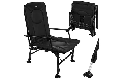 Rybářské skládací nastavitelné křeslo s područkami