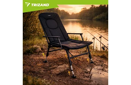Rybářské skládací nastavitelné křeslo s područkami