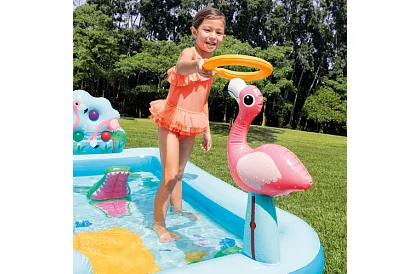 Nafukovací bazén se skluzavkou – vodní hřiště INTEX 57161