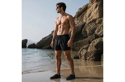 Boty do vody – protiskluzové, rychleschnoucí – černé, velikost 40