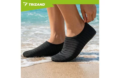 Boty do vody – protiskluzové, rychleschnoucí – černé, velikost 45