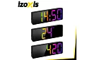 LED barevný budík – hodiny s displejem a teploměrem