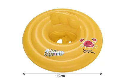 Nafukovací kruh se dnem pro nejmenší – 69 cm, B32096