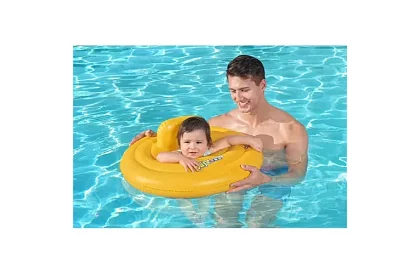 Nafukovací kruh se dnem pro nejmenší – 69 cm, B32096