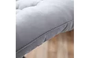 Prošívaný polštář na zahradní židle 173 × 50 × 5 cm – šedý