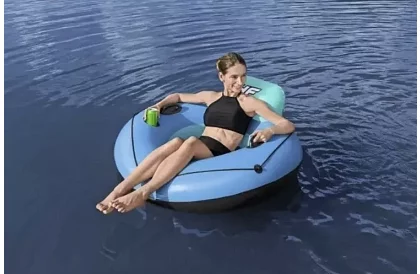 Nafukovací kruh s opěrkou a držákem na pití – B43108