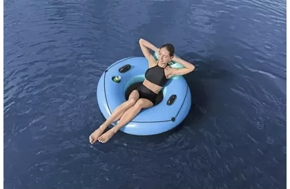 Nafukovací kruh s opěrkou a držákem na pití – B43108