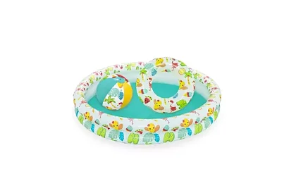 Nafukovací bazének 3v1 + kruh a míč – B51124