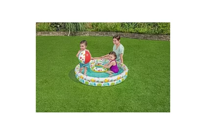 Nafukovací bazének 3v1 + kruh a míč – B51124