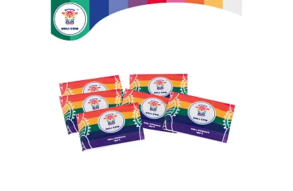 Sada barevných prášků Holi Powder 6×100 g