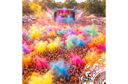 Sada barevných prášků Holi Powder 6×100 g