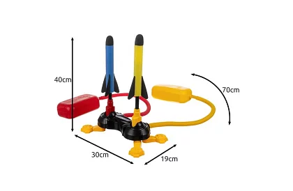 Pěnový dvojitý raketomet s pumpou – Double Rocket