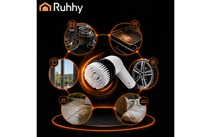 Elektrický čisticí rotační kartáč - Spin Scrubber + 9 hlavic