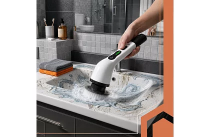 Elektrický čisticí rotační kartáč - Spin Scrubber + 9 hlavic