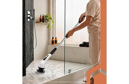 Elektrický čisticí rotační kartáč - Spin Scrubber + 9 hlavic