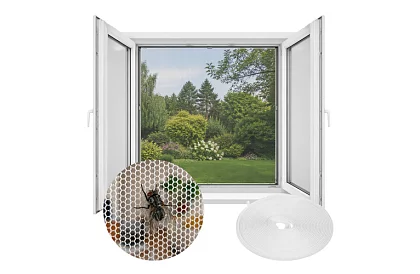 Moskytiéra, síť na okno 160 × 130 cm – bílá
