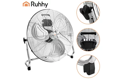 Ventilátor 50 cm, 130 W – kovový, 3 rychlosti