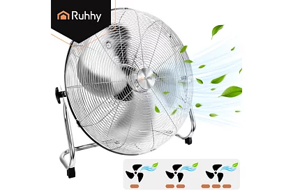 Ventilátor 50 cm, 130 W – kovový, 3 rychlosti