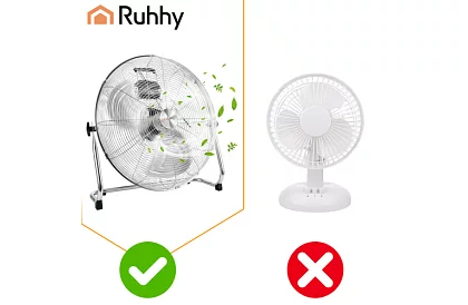 Ventilátor 50 cm, 130 W – kovový, 3 rychlosti