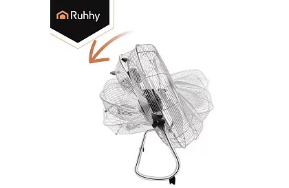 Ventilátor 50 cm, 130 W – kovový, 3 rychlosti