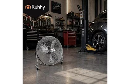Ventilátor 50 cm, 130 W – kovový, 3 rychlosti