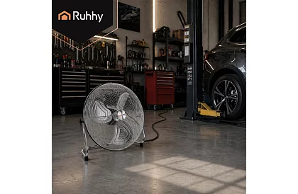 Ventilátor 50 cm, 130 W – kovový, 3 rychlosti